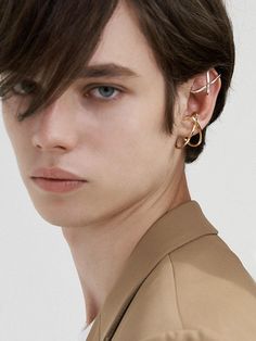 Composition : SILVER92, 5, 18KGOLDPLATEColor : GOLD_ONE,SILVER_ONECountry of Origin : KOREA Male Earrings, Mens Accessories Jewelry, Accessories Jewelry Earrings, Mens Accessories, Jewelry Earrings, Composition, Cuff, The Originals, Silver