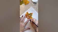 FALL Crafts 🍁 How To decorate Fall Leaves with Gold glitter #diy #craft #fall #leaves #gold Autumn Decoration, Glitter Diy, How To Decorate, Fall Leaves, Your Beautiful, Beautiful Home, Fall Crafts, Gold Glitter, Autumn Leaves