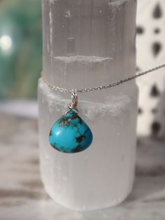 Get a welcome discount of 10% on my homepage www.philiafull.de with the code: "WELCOME10"  Turquoise has been one of the most popular jewelry and healing stones since the dawn of time. Native Americans still wear it as a lucky charm because it is said to keep away all evil and misfortune. It is said to have so many healing effects on the body and mind that it would be impossible to list them all here without going beyond the scope. These include: - Effect on the throat chakra (supports correct expression and argumentation and helps particularly shy people to come out of their shell verbally) - Strengthening self-confidence - frees from fears - Protects against manipulation by strengthening intuition - harmonizes blood circulation and glandular system - strengthens the immune system and rel Turquoise Spiritual Hypoallergenic Jewelry, Turquoise Pendant Crystal Necklace, Turquoise Pendant Crystal Necklace With Gemstone, Turquoise Gemstone Crystal Pendant Necklace, Nickel-free Blue Turquoise Teardrop Necklace, Blue Teardrop Turquoise Necklace Nickel Free, Blue Turquoise Teardrop Necklace Nickel Free, Dainty Blue Turquoise Necklace As A Gift, Turquoise Pendant Necklace As Birthstone