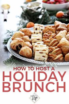 the cover of how to host a holiday brunch