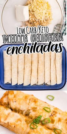 low carb / keto enchiladas are an easy and healthy lunch idea