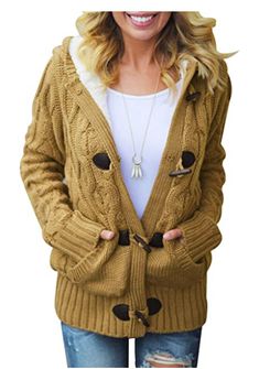 Women Hooded Knit Cardigans Button Cable Sweater Coat: _coat _outfits with coat _winter outfits coats _fall coat _coat fall _coat outfit _coats outfits winter _stylish coat _christmas coat _fall coat casual _cardigan coats _fall fashion coat _canel coat _coats jackets _fashion coats _coat style _winter coat outfits _oversized coat _coat with dress _coat for dress _fall coat outfits _outfit with coat winter _coat jeans outfit _dress and coat outfit _coat and dress outfit _winter fashionable coat Purple Cardigan Outfits, Fleece Cardigan, Solid Color Sweater, Purple Cardigan, Long Sleeves Coats