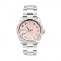 Air King Rolex Diamond Watch for Women 2ct Pink Dial 968245 Fashion Jewelry Editorial, Custom Rolex, Rolex Diamond Watch, Golden Watch, Diamond Watches Women, Rolex Diamond, Air King, Rolex Watches Women, Rolex Women