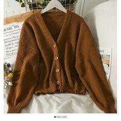 Size: one size Style: commuting Color: gray, green, apricot, khaki, blue Washing suggestion: hand washing is recommended, and the water temperature shall not exceed 30 ℃, which can be dry cleaned Dark Academia Outfit, Cardigan Sweater Coat, Fashion Wishlist, Sweater Coat, Water Temperature, Gray Green, Sweater Coats, Fashion And Lifestyle, Casual Fits