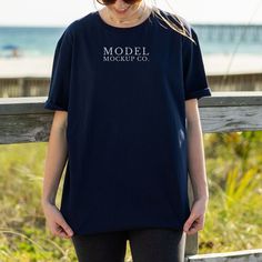 Gildan 64000 Navy Tshirt Mockup D E T A I L S This mockup image is for Gildan 64000 Navy (Unisex T-Shirt Mock up) * Navy Gildan 64000 Oversized Adult Tee * High Resolution Navy Gildan Mockup Tshirt * Summer/ Beach Model Mockup (Model Wearing Size Large) U S A G E How do you use our mockups? EASY! Just place your design on our beautiful model mock up and start selling! R E M E M B E R, after purchase, this image can be used for personal and commercial use. You may not resell, share, or edit this Bella Model, Beach Model, T Shirt Mockup, Gildan Sweatshirts, Best Practice, Tshirt Mockup, Navy Shirt, Shirt Mockup, Summer Tshirts