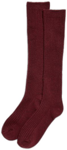 Casual Red Knee-high Socks, Casual Red Fitted Knee-high Socks, Red Casual Knee-high Winter Socks, Red Casual Knee-high Socks For Winter, Casual Red Knee-high Socks For Winter, Casual Red Knee-high Socks For Fall, Cozy Red Socks For Fall, Casual Solid Ribbed Knee-high Socks, Solid Ribbed Socks For Fall