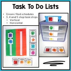 an activity for kids to learn how to do tasks