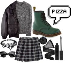 Green Doc Martens Outfit, Green Combat Boots Outfit, Dressing Tips, Outfit Aesthetics