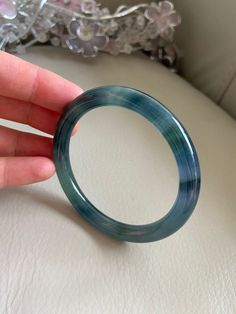 "🌈 Jade Bangle 57.2mm (2.25\"), Round Shape, Green 🌷 Untreated Natural Jadeite/ Grade A Jade 🌷 Certified : Yes 🌷 Jade from Guatemala 🌷 Shape : Round 🌷 Inner diameter : 57.2mm / 2.25\" 🌷 Width & Thickness : 8 x 8 mm 🌷 Color : Green 🌷 Free standard shipping from Hong Kong with tracking included 🌷 Take approximately 7-21 days to arrive worldwide" Beads Bracelets, Jade Bangle, Gemstones Jewelry, Jade Bracelet, Jewelry Lookbook, Pin Jewelry, Gems Jewelry, Jewelry Inspo, Type A