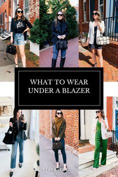 Shirts To Wear Under Blazers, What To Wear Under A Blazer, Dress Down A Blazer, Jeans Night Out Outfit, Black Blazer With Jeans, Turtleneck And Blazer, Distressed Jeans Outfit, Style A Blazer, Blazer Design