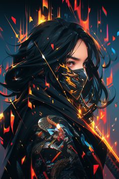 Cyberpunk Art Girl, Black Cyberpunk Character Art Female, Samurai Girl Art, Cyberpunk Woman Character Art, Tactical Girl Character Art, Cyberpunk Female, Splash Images, Fantasy Props, Girly Art Illustrations