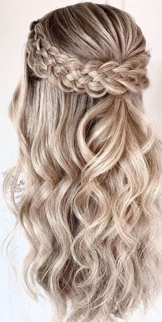 Half Up Half Down Hairstyles, Long Hair Wedding Styles, Hairdo For Long Hair, Half Up Half Down Hair, Hairstyles For Long Hair, Easy Hairstyles For Long Hair