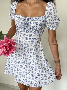 From casual day looks to glamorous evening ensembles,
 we've got you covered with the latest trends and timeless classics. Vintage Floral Print Dress, Lace Sundress, Boho Dress Short, Short Sundress, Floral Print Dress Summer, Sundress Summer, Dress Vacation, Floral Dresses Short, Elegant Party Dresses