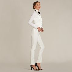 Diamond White Slim Fit Tuxedo Pants - Women’s Tuxedo Suits | girls prom tuxedo | gal tux | Wedding Party, Bridesmaids Tuxedo Women Suits, White Waistcoat, Tuxedo Vest, Tuxedo Women, Vest For Women, Slim Fit Tuxedo, White Tuxedo, Black Tux, Tuxedo Pants