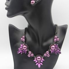 Pretty Purple Necklace With Matching Free Earrings!!! **Bonus Buy Pretty In Purple, Purple Necklace, Pretty Purple, Free Earrings, Dream Jewelry, Purple Color, Color Purple, Womens Jewelry Necklace, Jewelry Necklaces