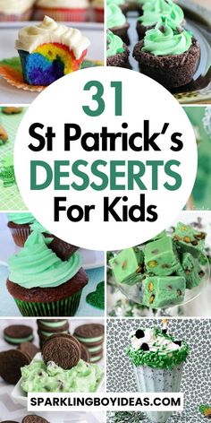 Indulge in the festive spirit with our collection of St Patricks Day desserts! From easy green treats to traditional Irish dessert recipes, we've got something for everyone. Discover kid-friendly St Patricks treats, that promise a pot of gold at the end of your meal. Dive into our no-bake Irish desserts, chocolate treats, and adorable St Patricks cupcakes designed to make your celebration special. Our St. Patrick's Day dessert ideas will impress your friends and family! St Patricks Day Desserts, Irish Dessert, Green Treats, Irish Dessert Recipes, St Patrick's Day Dessert, Desserts For Kids, Irish Desserts, Kid Desserts