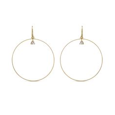 Searching for the perfect pair of everyday hoop earrings? Look no further... our 14K gold filled hoops serves that purpose! A classic look detailed with our signature trillion charm as a subtle accent. What is Gold filled? When purchasing jewelry a more economical than solid gold but still beautiful option is a gold filled piece. Jewelers create gold filled jewelry by pressure bonding an actual layer of "solid" gold to another metal. ... Wearers who are sensitive to certain metals can wear gold Elegant 14k Gold Filled Circle Hoop Earrings, Minimalist Teardrop Gold Plated Hoop Earrings, Modern 14k Gold Filled Pierced Hoop Earrings, Modern 14k Gold-filled Pierced Hoop Earrings, Modern 14k Gold Filled Hoop Earrings, Modern 14k Gold Dangle Hoop Earrings, Modern Gold Plated Dangle Hoop Earrings, Modern Gold Plated Hoop Earrings, Modern Tarnish Resistant Dangle Hoop Earrings