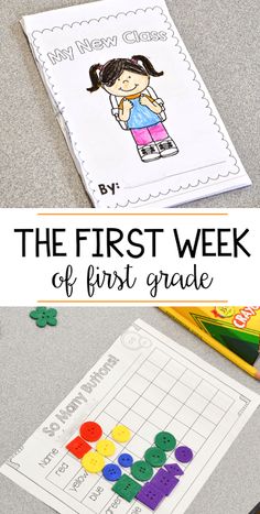 the first week of first grade worksheet for students to practice their math skills