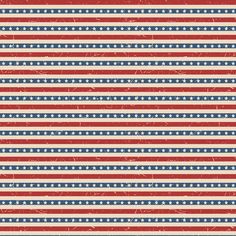 an american flag pattern with stars and stripes on the bottom, in red white and blue