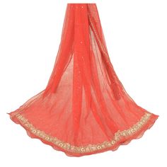 Red Embellished Dupatta, Red Embellished Fitted Dupatta, Fitted Red Embellished Dupatta, Red Embellished Dupatta For Party, Festive Red Sequined Dupatta, Red Dupatta For Summer Parties, Elegant Embellished Summer Dupatta, Elegant Summer Embellished Dupatta, Traditional Red Dupatta For Summer