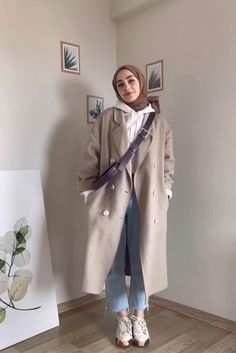 Hijab Outfit Ideas Summer Casual, Daily Outfit Ideas Casual Summer, Hijab Outfit Ideas Casual, Professional Women Outfits, Hijab Fashion Casual Muslim Outfit Ideas, Winter Modest Outfits, Estilo Hijab, Stylish Hijab