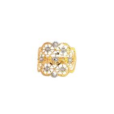 22k Two Tone Gold Filigree Ring measuring 7 Filigree Ring Gold, Classic Wedding Band, Gold Filigree, Filigree Ring, Wedding Ring Bands, Band Rings, Gender Female, Two Tone, Wedding Bands