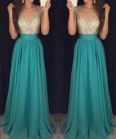 A GORGEOUS prom dress from luulla for just $180 even if your not going to prom and still want this dress it's great for a dressed up party or dinner Turquoise Prom Dresses, Teal Prom Dresses, Prom Dresses Elegant, Custom Prom Dress, Long Prom Gowns, Prom Dresses Modest, Dress Chiffon