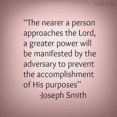 joseph smith quote about the power of god's love for his purposes in life