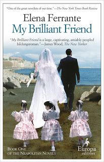 the book cover for my brilliant friend by elena ferrante and her children