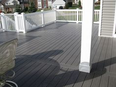 the back deck is clean and ready for us to use