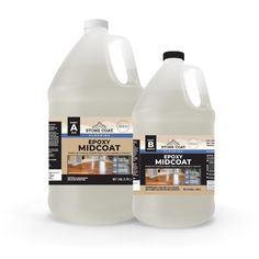 two gallon jugs of wood floor cleaner on a white background with the same product