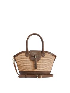 The Mini Windsor Basket Bag - Tan Luxury Summer Satchel, Luxury Summer Satchel Bucket Bag, Luxury Basket-shaped Everyday Bag, Luxury Basket Bag For Everyday, Luxury Summer Satchel With Double Handle, Luxury Summer Satchel With Detachable Strap, Luxury Summer Satchel For Daily Use, Luxury Double Handle Satchel For Summer, Luxury Summer Basket Bucket Bag