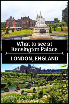 two pictures with the words what to see at kennington palace, london, england