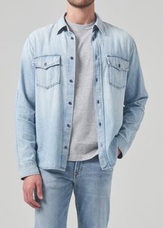 Cairo Utility Shirt in Tempo Utility Shirt, Japanese Denim, Cairo, High Quality