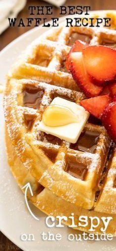 the best waffle recipe is crispy on the outside