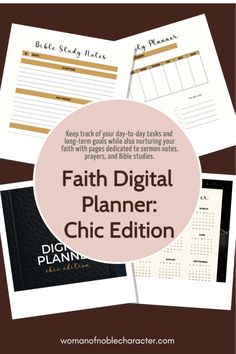 the faith digital planner with text overlay