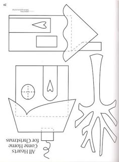 the cut out diagram shows how to make an object