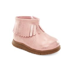 PRICES MAY VARY. Casual moccasin infant fashion boot Easy hook and loop closure TPR flexible outsole, Classic goes-with-everything colors, Trusted Carter's quality Infant Fashion, Boys Slippers, Simple Joys, Walker Shoes, Baby Boots, Carters Baby, Boys Boots, Cool Boots, Shoes Booties