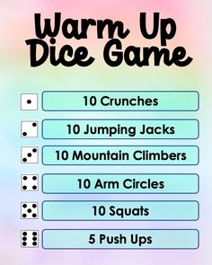 the warm up dice game is available for all ages to play on their own phone