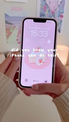 a person holding an iphone with the text did you know your phone can do this?