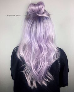 @matiasines7 Lilac Hair Color, Light Purple Hair, Jet Black Hair, Lilac Hair, Lavender Hair, Ombre Hair Color