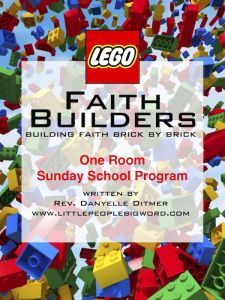 a poster with legos all over it and the words, faith builder's one room sunday school program