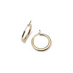 These stylish hoop earrings increase in size towards the center for the perfect mix of trendy and classic. They’re crafted in warm 14-karat yellow gold and feature a secure lever back for worry-free daily wear. Classic Yellow Gold Lever Back Earrings, Formal Small Hoop Huggie Earrings With Lever Back, Formal Huggie Earrings With Lever Back, Classic Yellow Gold Jewelry With Lever Back, Classic Gold Hoop Earrings With Lever Back, Classic Huggie Earrings With Lever Back For Everyday, Classic Everyday Huggie Earrings With Lever Back, Yellow Gold Hoop Earrings With Lever Back, Timeless Yellow Gold Hypoallergenic Hoop Earrings