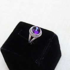 Gemstone - Purple Amethyst metal - sterling silver ring size- all sizes available Natural amethyst sterling silver ring available in all sizes Same design can be available in many other gemstones please contact Please contact me for any query Jewelry will be gift packed in a handmade jewelry box Happy Shopping Formal Sterling Silver Birthstone Ring, Formal Spiritual Amethyst Ring, Fine Jewelry Crystal Open Ring With Stone Setting, Spiritual Silver Rings With Round Stone, Sterling Silver Spiritual Crystal Promise Ring, Spiritual Crystal Ring With Round Stone For Anniversary, Spiritual Sterling Silver Crystal Ring For Formal Occasions, Spiritual Sterling Silver Crystal Ring For Formal Events, Spiritual Sterling Silver Crystal Promise Ring