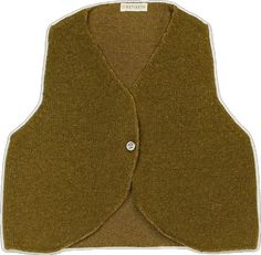 Wool Vest, Color Khaki, Nepal, Hand Wash, Wool, Color