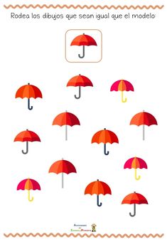 a group of red and orange umbrellas with the words rodeo los dibuis