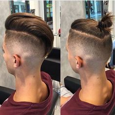 Men's Top Knot Hairstyles #manbun Men's Hairstyle, Top Knot Hairstyles, Long Hair On Top, Men's Hairstyles, Faux Hawk, Undercut Hairstyles, Haircuts For Long Hair