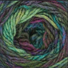 multicolored yarn is shown in this image