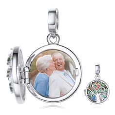 PRICES MAY VARY. [Personalized Charm Bracelets with Picture]Custom photo charm for bracelet,personalized a picture inside and engrave your name,the text meaningful and the anniversary day on the other side.Perfect personalized gift for show your love to the special one in your life! [MATERIAL & SIZE of Picture Charm]Made of S925 Sterling Silver - which is a hypoallergenic & skin-friendly material;White gold plated high polish finish make sure the color will last a long time and doesn’t fade.Char Custom Charm Bracelet, Charms For Bracelets, Everyday Gifts, Photo Charms, Custom Charms, Professional Jewelry, Heart Tree, Memorial Jewelry, Charm Bracelets