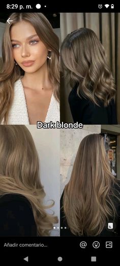 Hair Colour For Neutral Undertone, Shades Of Dark Blonde Hair Color, Dark Suede Blonde Hair, Ashy Babylights On Brown Hair, Dark Ashy Blonde Hair Balayage, Mushroom Blond Hair Color, Scandinavian Brown Hair, Ashy Golden Brown Hair, Dark Blonde Cool Tone